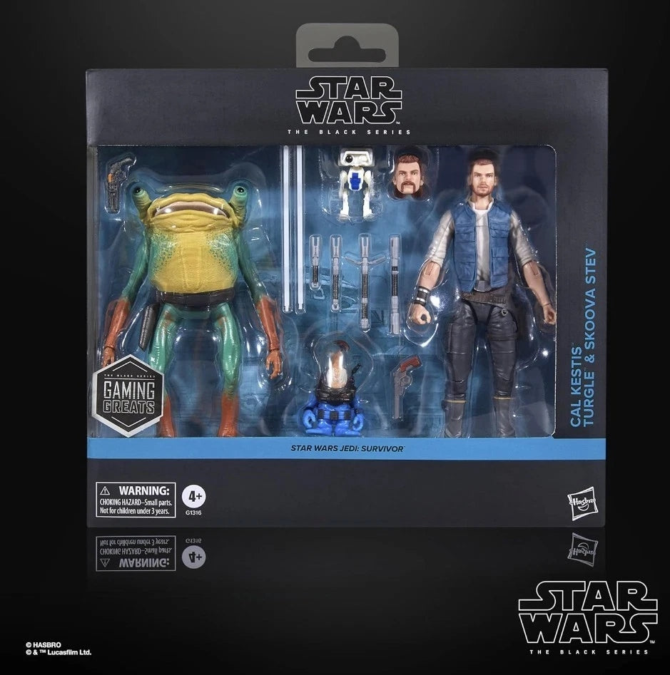 Hasbro - Star Wars Black series - Cal Kestis, Turgle and Skoova Skev